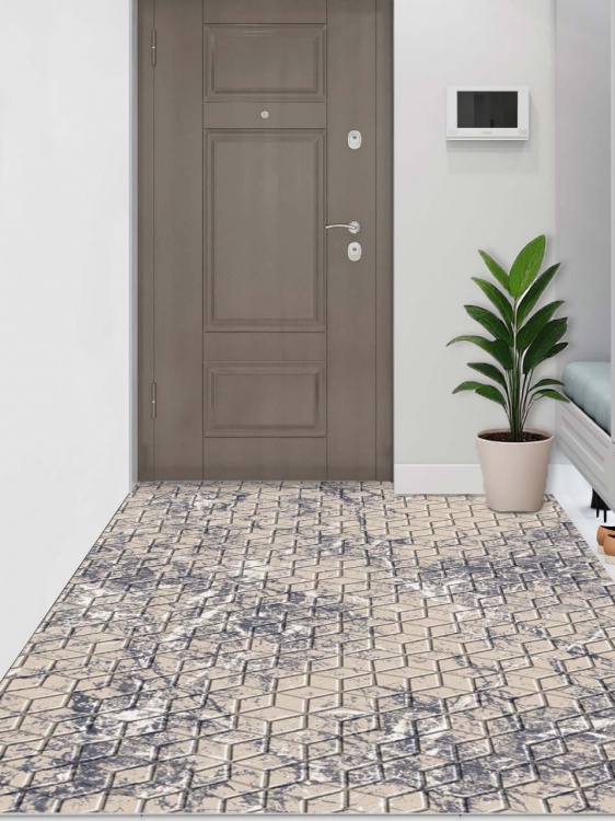 Коврик влаговпитывающий SHAHINTEX DIGITAL PRINT (35) с тиснением соты 