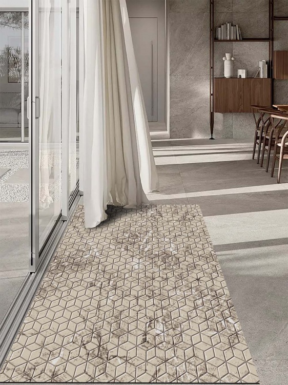 Коврик влаговпитывающий SHAHINTEX DIGITAL PRINT (36) с тиснением соты 