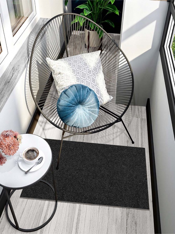 Коврик влаговпитывающий icarpet ПРАКТИК антискользящий 50х80 чёрный гранит 03 - 3