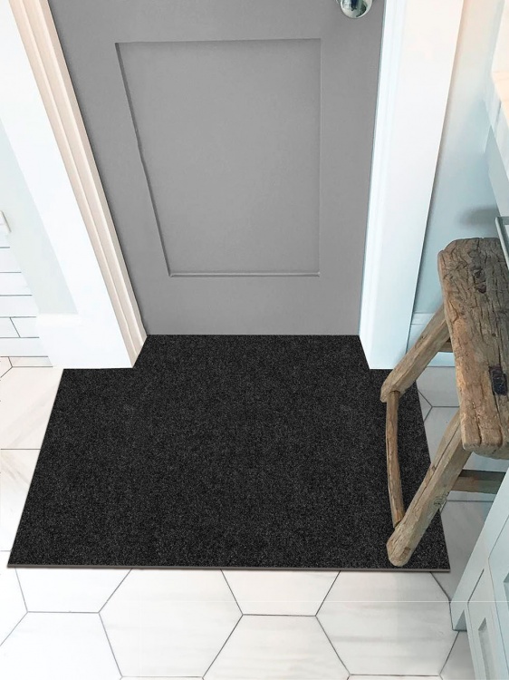 Коврик влаговпитывающий icarpet ПРАКТИК антискользящий 50х80 чёрный гранит 03 - 4