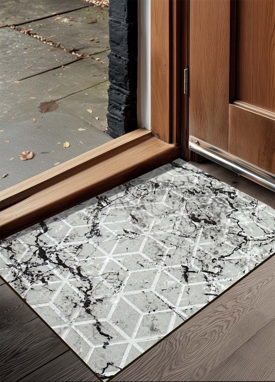 Коврик влаговпитывающий SHAHINTEX DIGITAL PRINT (38) с тиснением соты 