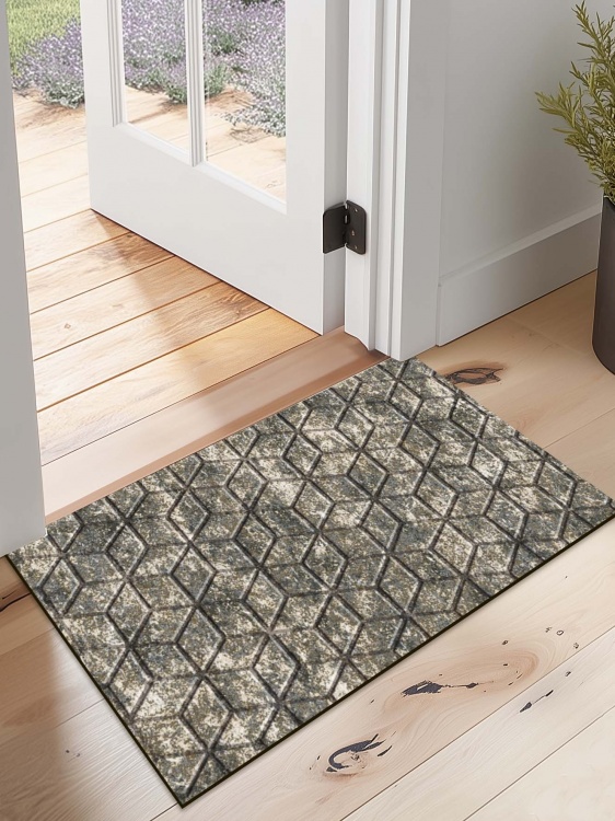 Коврик влаговпитывающий SHAHINTEX DIGITAL PRINT (39) с тиснением соты 