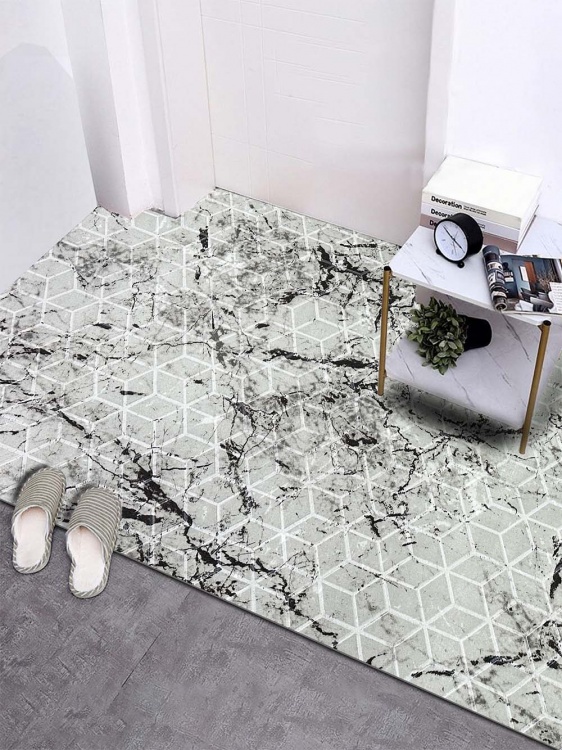 Коврик влаговпитывающий SHAHINTEX DIGITAL PRINT (38) с тиснением соты 