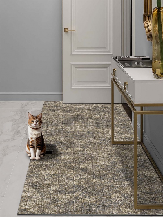 Коврик влаговпитывающий SHAHINTEX DIGITAL PRINT (39) с тиснением соты 