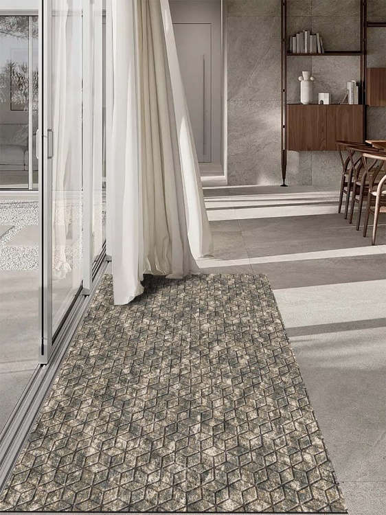 Коврик влаговпитывающий SHAHINTEX DIGITAL PRINT (39) с тиснением соты 