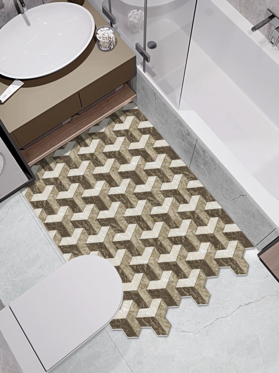 Коврик вырезной icarpet PRINT антискользящий (140) 