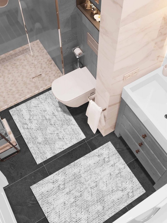 Набор ковриков вырезных icarpet PRINT антискользящих (142) 