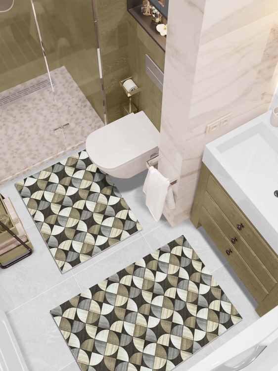 Набор ковриков вырезных icarpet PRINT антискользящих (143) 