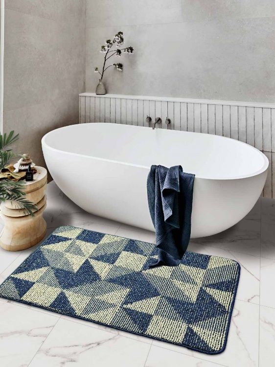 Коврик БУКЛЕ icarpet «Геометрия» 80х120 морской залив 15 S - 3