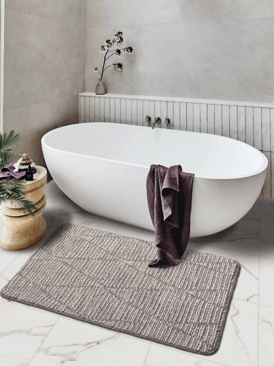 Коврик БУКЛЕ icarpet «Кристалл» 80х120 мокко с молоком 80 S - 4