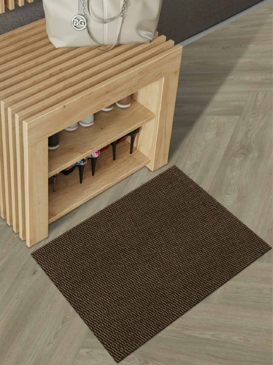 Коврик вырезной МЕЛАНЖ 40х60 мокко с чёрным - 3