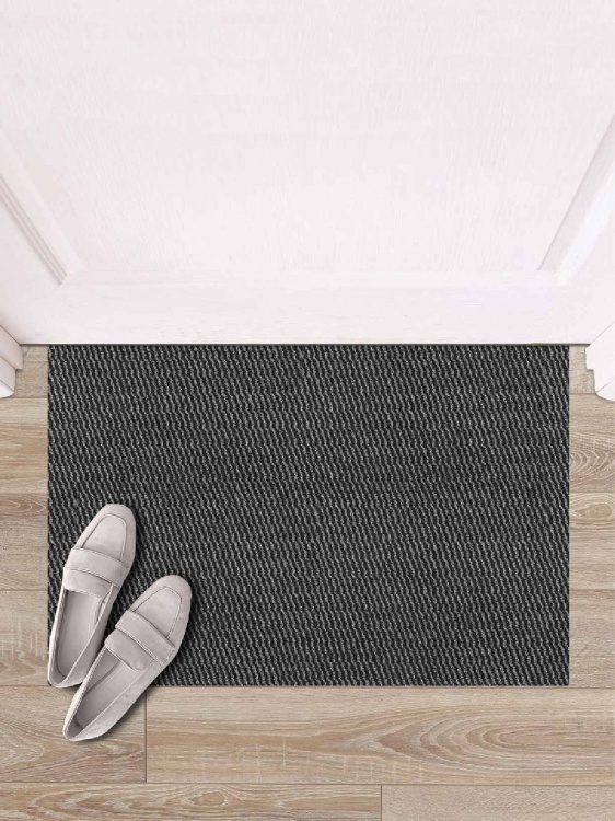 Коврик вырезной МЕЛАНЖ 40х60 серый с чёрным - 3