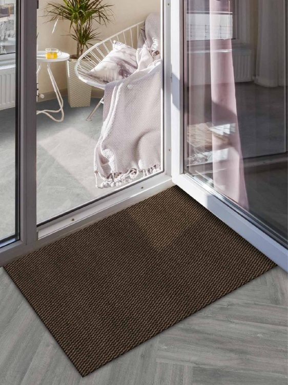 Коврик вырезной МЕЛАНЖ 50х80 мокко с чёрным - 3