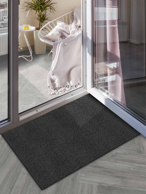 Коврик вырезной МЕЛАНЖ 50х80 серый с черным - 3
