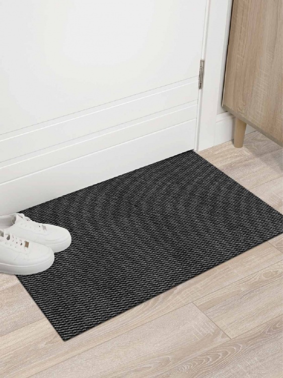 Коврик вырезной МЕЛАНЖ 50х80 серый с черным - 4