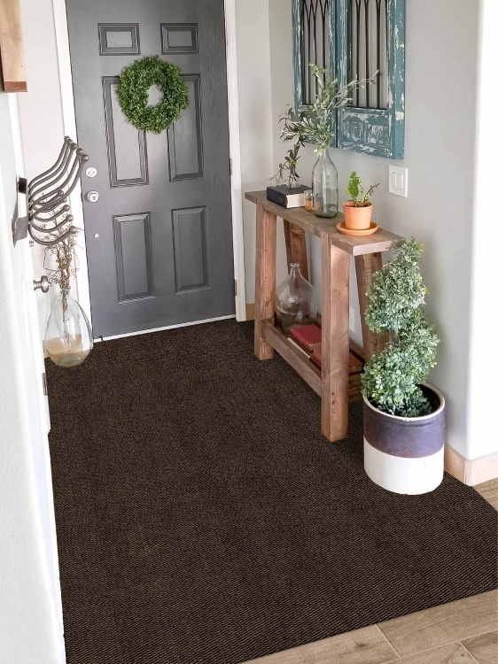 Коврик вырезной МЕЛАНЖ 120х200 мокко с чёрным S - 2