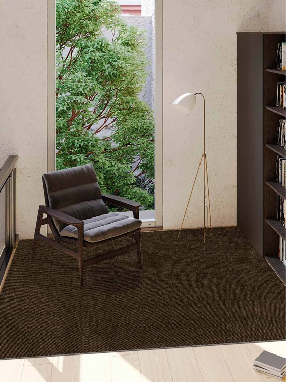 Коврик вырезной МЕЛАНЖ 150х200 мокко с чёрным S - 3