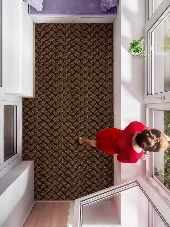 Коврик SHAHINTEX БЕРЕСТА 100х200 коричневый 02 S - 4