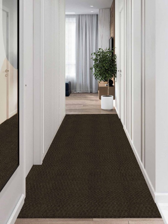 Коврик вырезной МЕЛАНЖ 80х200 мокко с чёрным S - 3