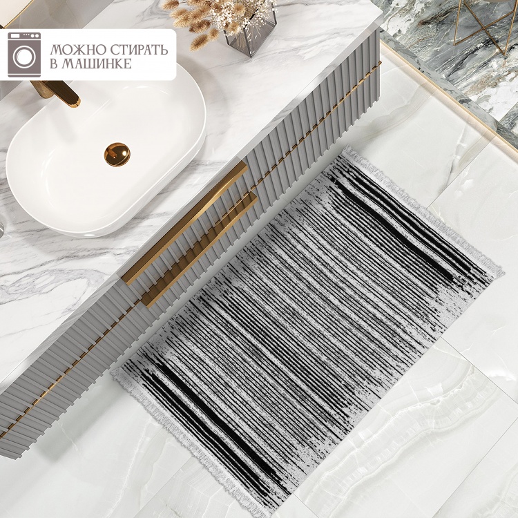 Коврик безворсовый ПРОВАНС icarpet 60*100 004 оникс 01 - 3