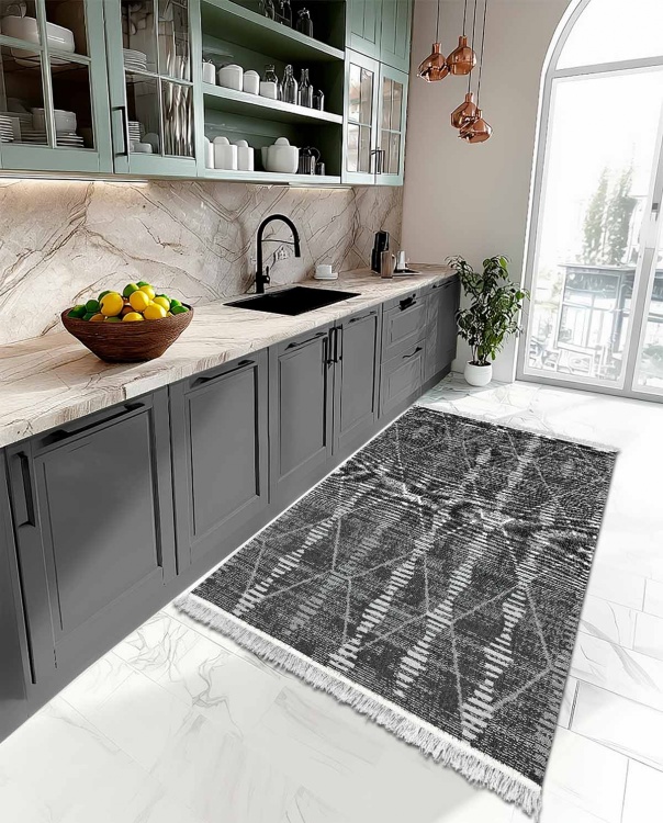 Коврик безворсовый ПРОВАНС icarpet 120*180 001 графит 03 - 6