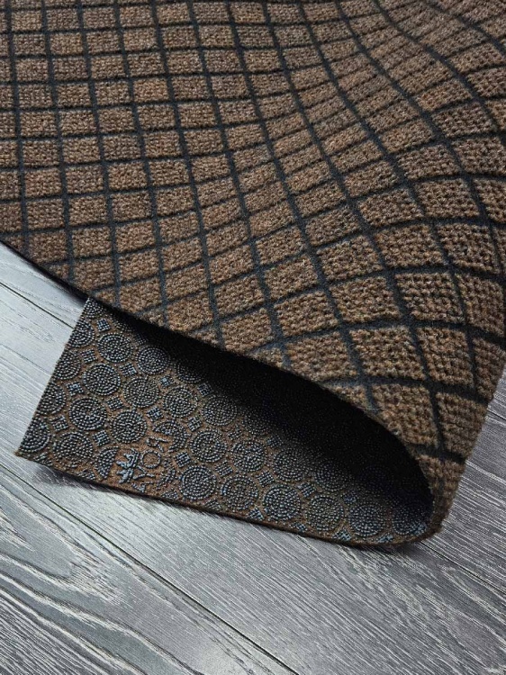 Коврик влаговпитывающий ДИАМАНТ 60х100 коричневый 02 S - 2