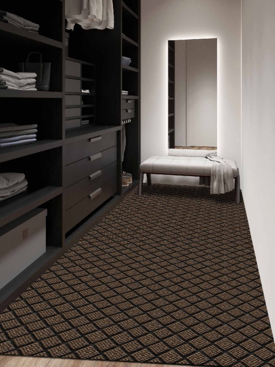 Коврик влаговпитывающий ДИАМАНТ 80х200 коричневый 02 S - 3