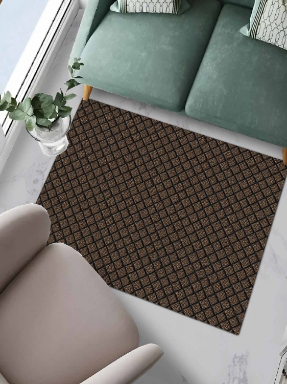 Коврик влаговпитывающий ДИАМАНТ 100х120 коричневый 02 S - 4