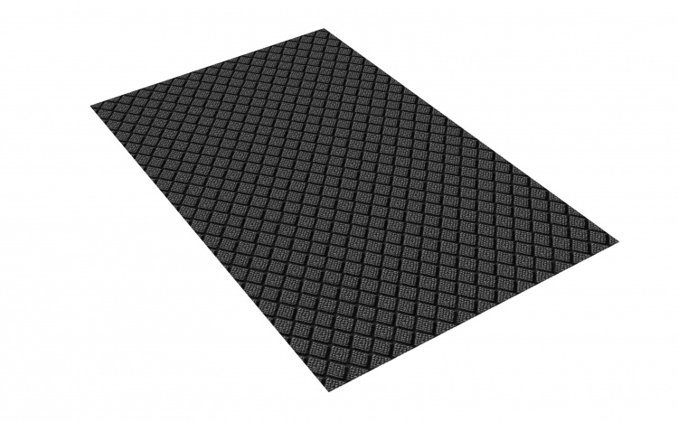 Коврик влаговпитывающий ДИАМАНТ 100х120 серый 01 S