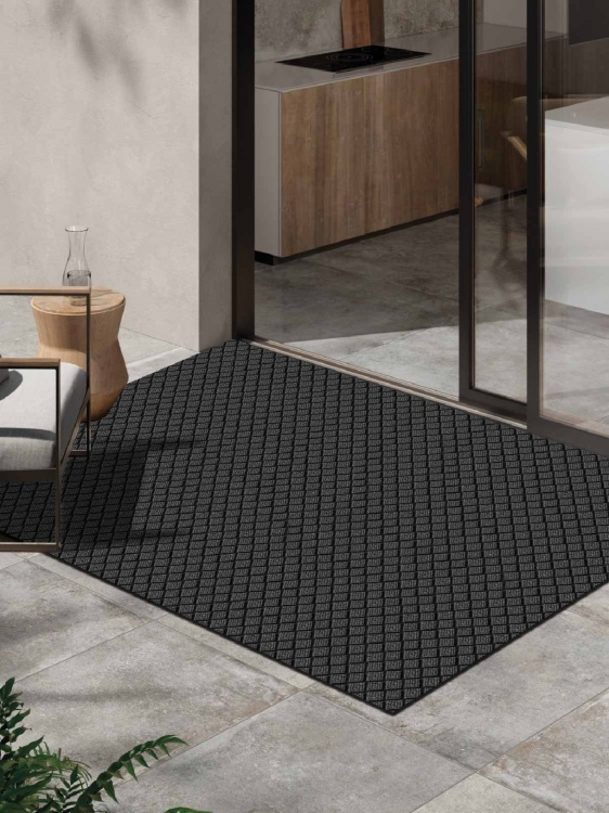 Коврик влаговпитывающий ДИАМАНТ 150х200 серый 01 S - 2