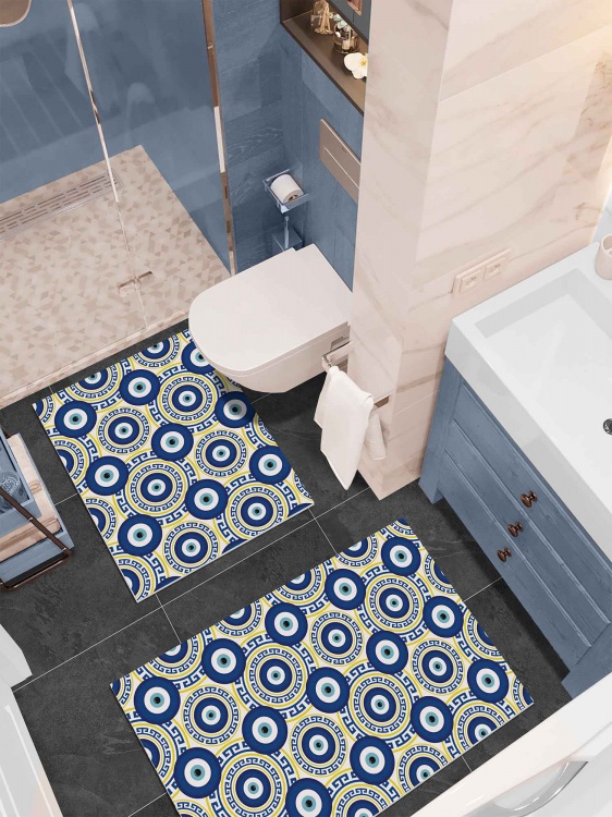 Набор ковриков вырезных icarpet PRINT антискользящих (145) 