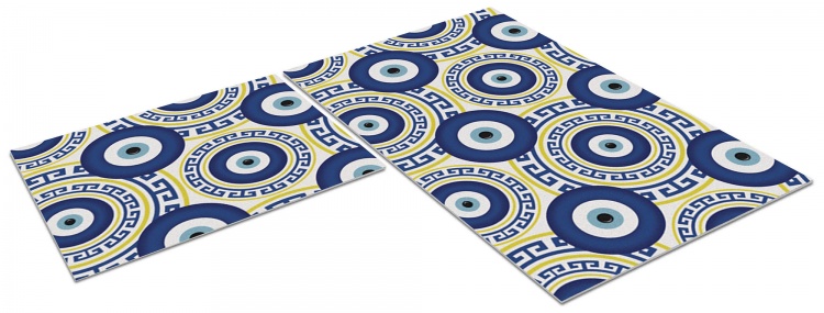 Набор ковриков вырезных icarpet PRINT антискользящих (145) 