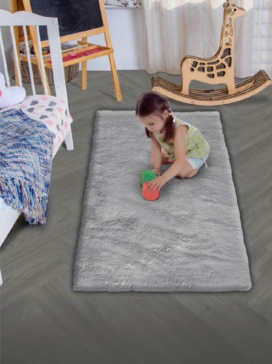 Коврик меховой SHAHINTEX (3 см) 60х100 голубая норка 23 S - 4