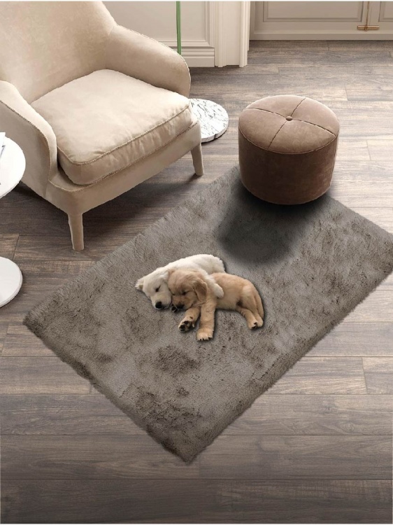 Коврик меховой SHAHINTEX (3 см) 67х130 горностай 22 S - 3