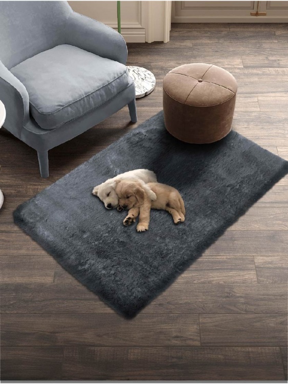 Коврик меховой SHAHINTEX (3 см) 67х130 шиншилла 27 S - 2