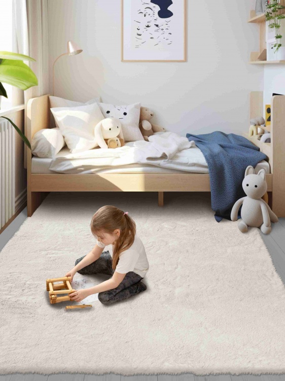 Коврик меховой SHAHINTEX (3 см) 120х200 жемчужный 21 S - 2