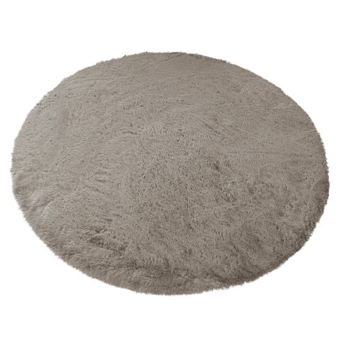 Коврик меховой SHAHINTEX (3 см) круг d-99 горностай 22 S