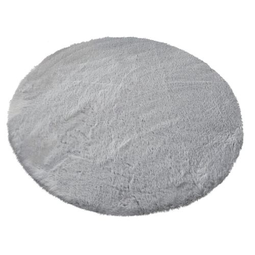 Коврик меховой SHAHINTEX (3 см) круг d-99 голубая норка 23 S