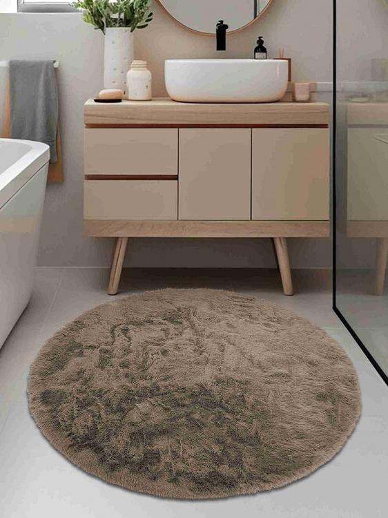 Коврик меховой SHAHINTEX (3 см) круг d-99 мокко 26 S - 3