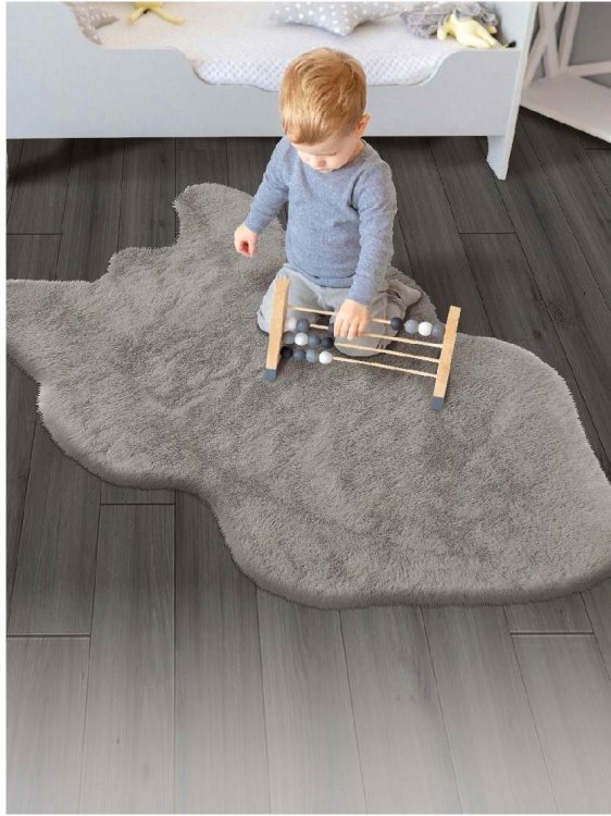 Коврик меховой шкура SHAHINTEX (3 см) 69х118 горностай 22 - 3