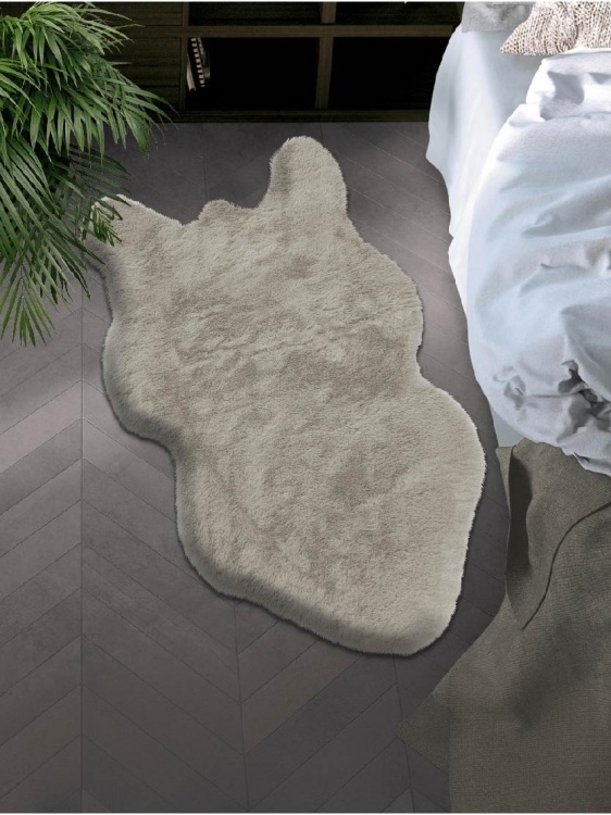 Коврик меховой шкура SHAHINTEX (3 см) 69х118 горностай 22 - 4