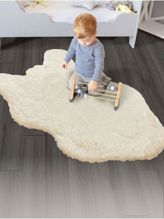 Коврик меховой шкура SHAHINTEX (3 см) 69х118 мальдивский песок 24 - 3