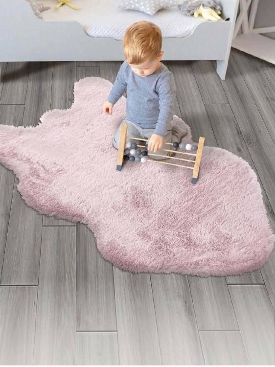 Коврик меховой шкура SHAHINTEX (3 см) 69х118 фламинго 25 - 2