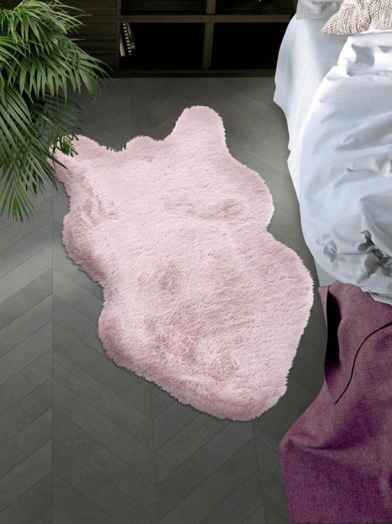 Коврик меховой шкура SHAHINTEX (3 см) 69х118 фламинго 25 - 3
