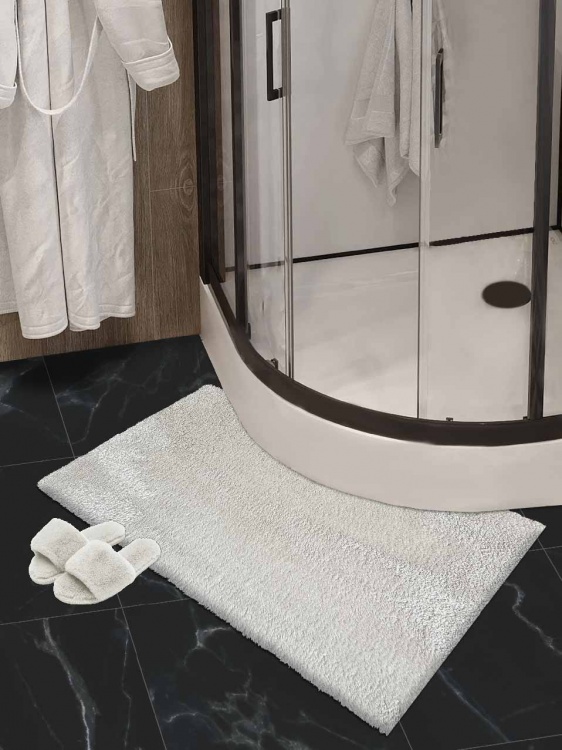 Коврик плюшевый 60х100 бежевый 04 S - 2