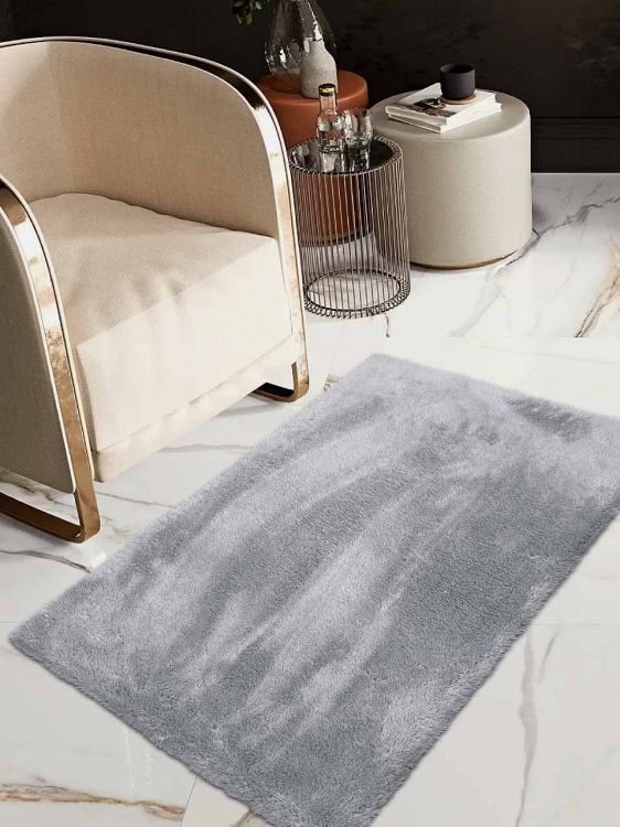 Коврик плюшевый 60х100 серый 02 S - 4