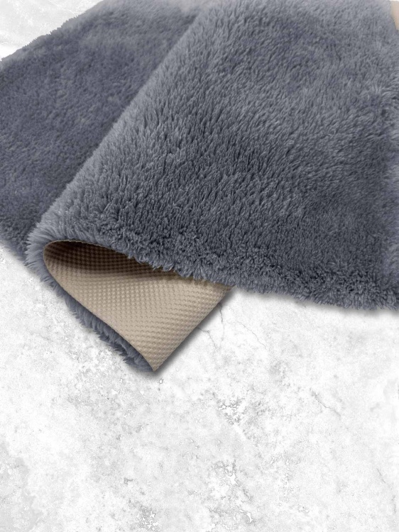 Коврик плюшевый 50х80 темно-серый 03 S - 2