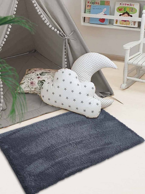 Коврик плюшевый 50х80 темно-серый 03 S - 4