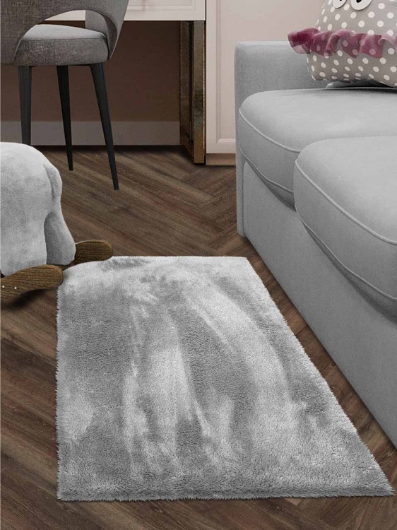 Коврик плюшевый 80х120 серый 02 S - 3