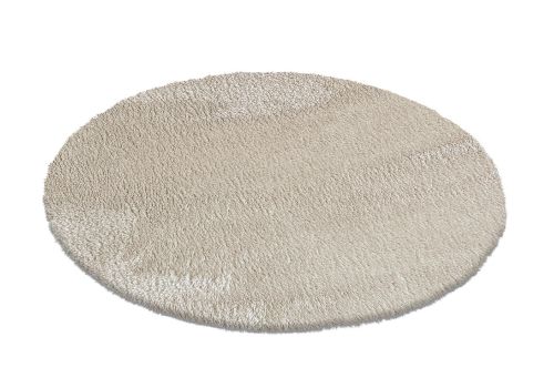 Коврик плюшевый D-99 (круг) бежевый 04 S